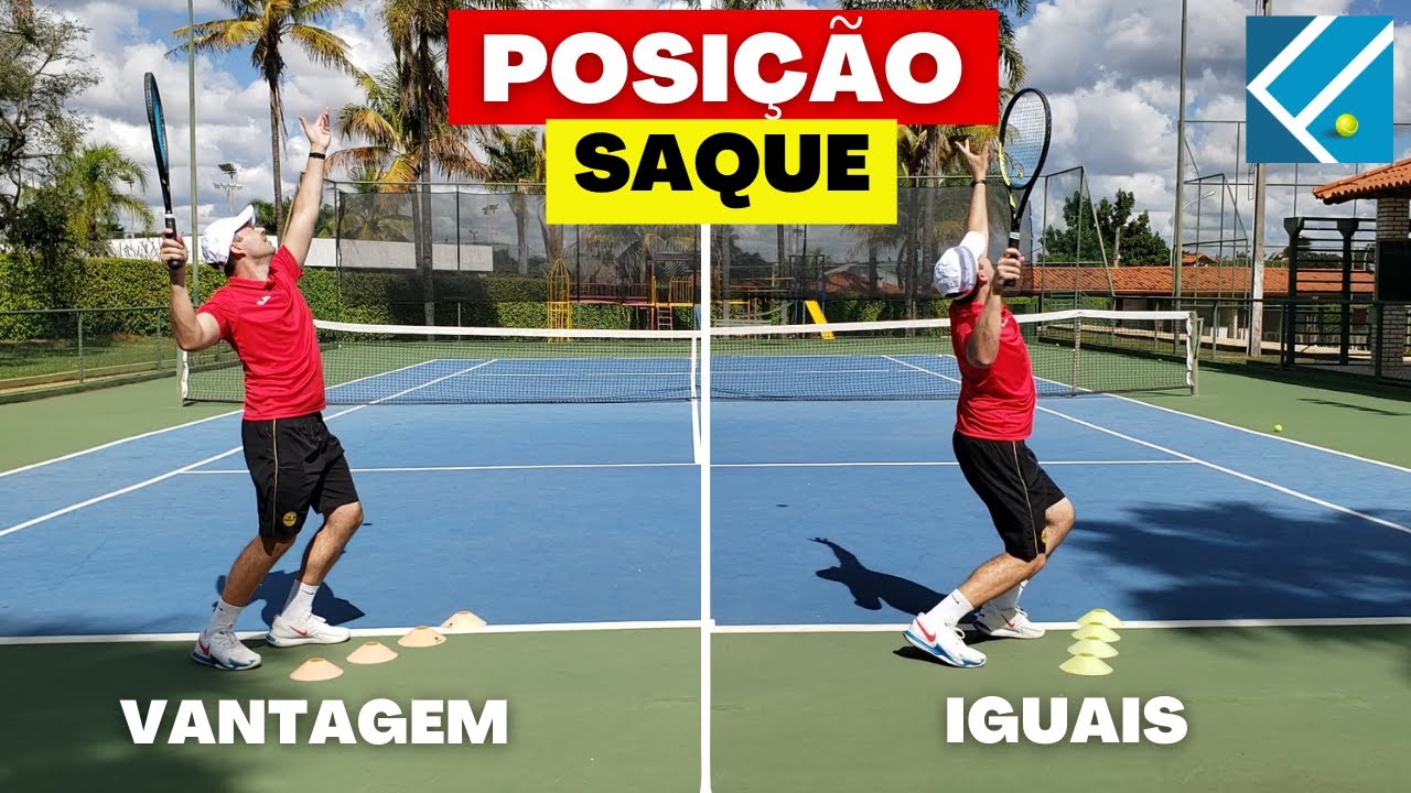 Posição do SAQUE no IGUAIS e VANTAGEM | Falasca Tennis - YouTube