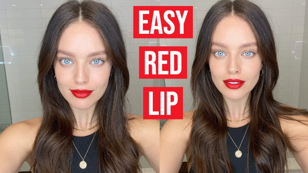 How To Do The Perfect Red Lip | Red Taught By Erin Parsons | Emily Didonato - YouTube