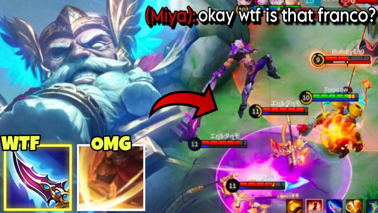 WHEN SUPPORT FRANCO DEALS THE MOST DAMAGE (IN RANK) - Mobile Legends Bang Bang