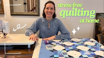 Don’t free motion quilt… try this easy quilting method instead. 😃