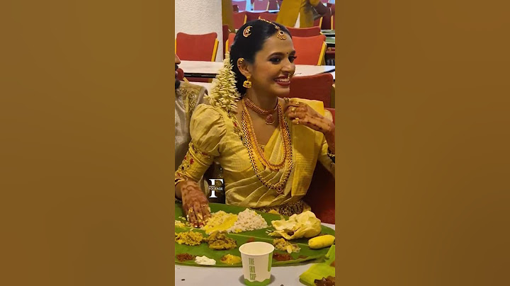 നടി നയന തന്റെ കല്യാണത്തിന് സദ്യ കഴിക്കുന്നു #actress #nayanawedding