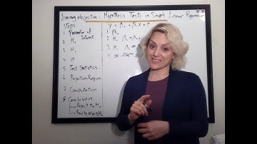 Hypothesis Tests in Simple Linear Regression