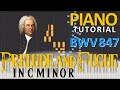 PRELUDE AND FUGUE In C Minor BWV 847 Piano Tutorial Synthesia 