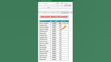 Calculate salary increment in Excel  ||Excel short track # New Excel short track #excel #computer