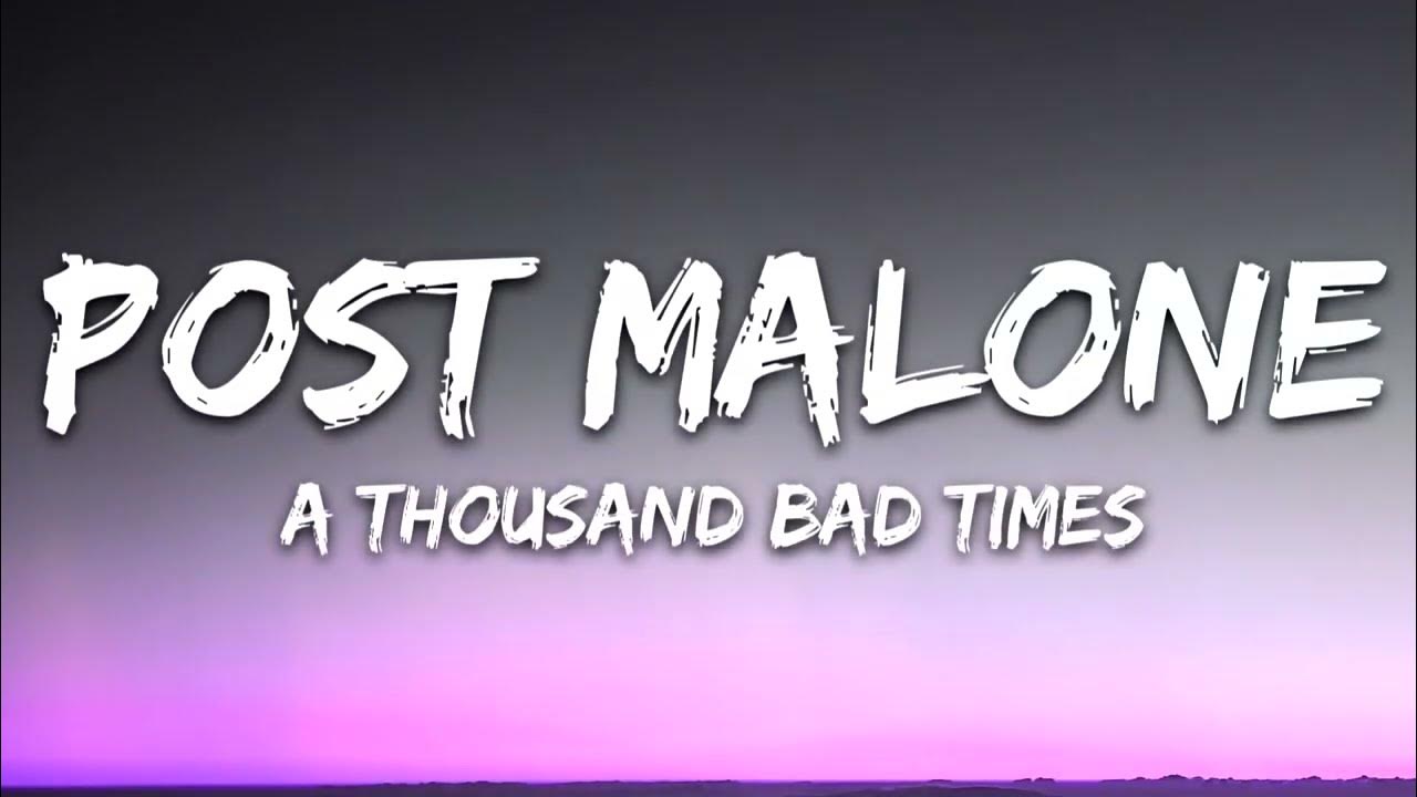 Post Malone - A Thousand Bad Times (Lyrics) | 8D Audio π§ Post Malone - A Thousand Bad Times (Lyrics) | 8D Audio π§