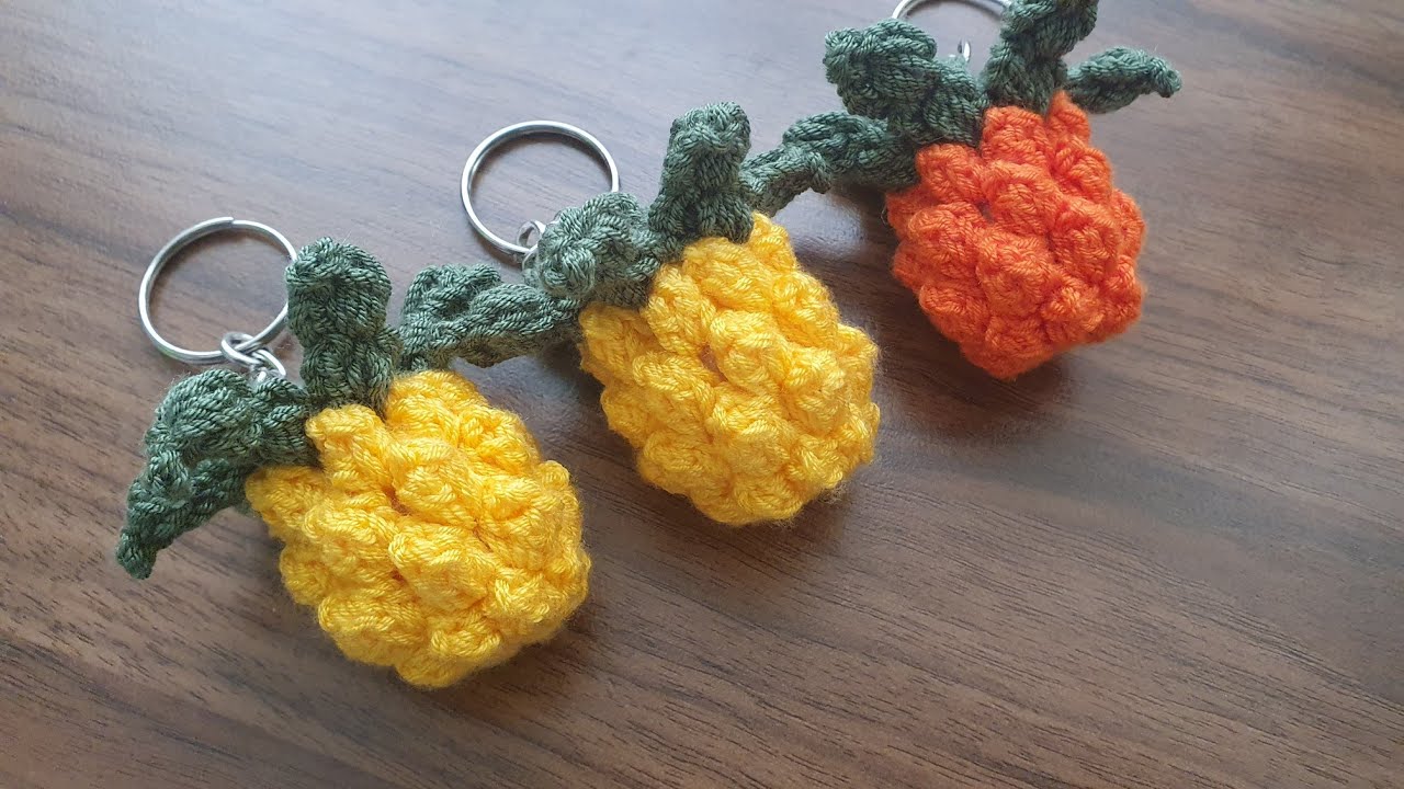 Много связала, все продала ✅️ Изготовление брелка-ананаса