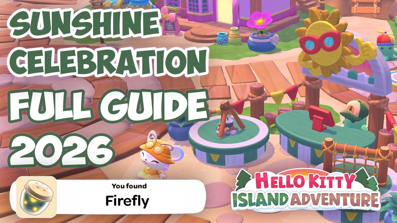 Sunshine Celebration 2026 FULL event guide in Hello Kitty Island Adventure