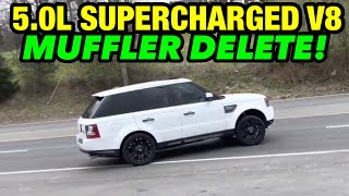 2011 Range Rover Sport 5.0L SUPERCHARGED V8 Dual Exhaust w/ MUFFLER DELETE!