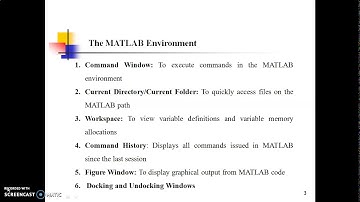 Introduction to MATLAB Environment
