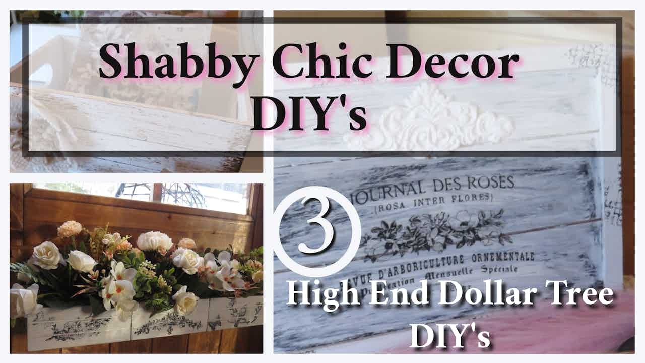 SHABBY CHIC DECOR DIY'S~HIGH END DOLLAR TREE DIY'S~SHE SHED DECOR DIYS ...
