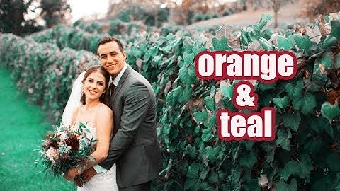 two minutes Photoshop Tutorial and Action : Orange and Teal Color Grading Effect
