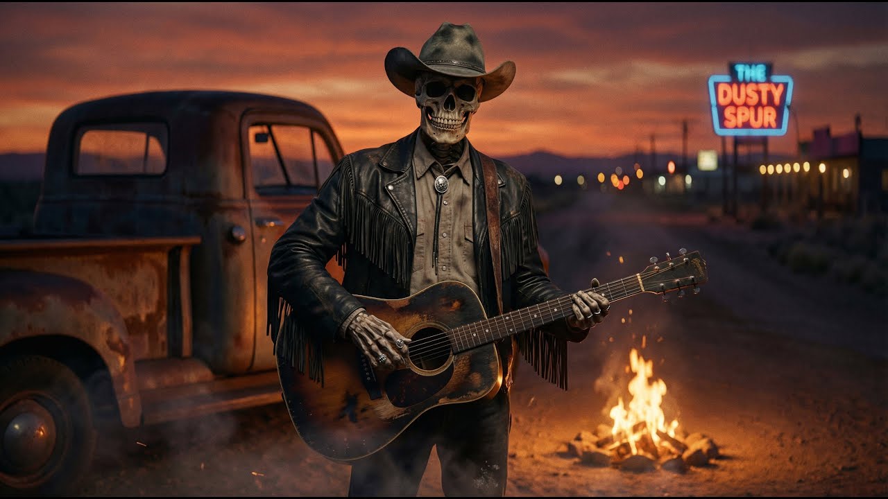 Dirt Road Halo | Cinematic Dark Country Anthem with Outlaw Blues