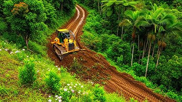 D6R XL Bulldozer Mastery: Building Mountain & Plantation Roads with Flagship Heavy Equipment