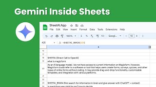 Gemini Inside Google Sheets
