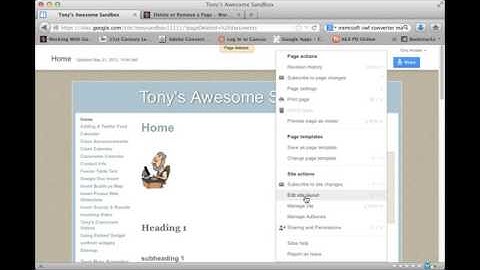 Delete or Remove a Page from a Google Site