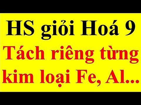 Video [HS Giỏi 9 - Số 5] - Tách riêng từng kim loại ra khỏi... - youtube