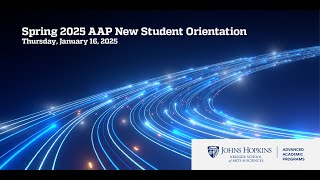 AAP Spring 2025 New Student Orientation