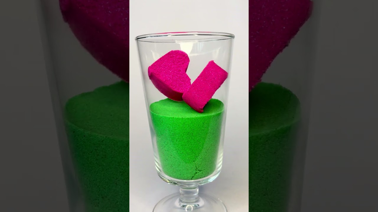 Satisfying Sped Up Kinetic Sand Balls and Cubes Squishing ASMR 