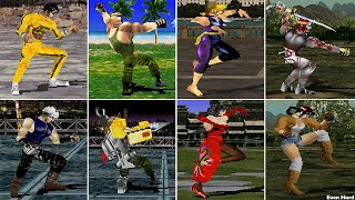 Tekken 1 -  Super Move + Unblockables Moves Gameplay (1080p 60FPS) 2023