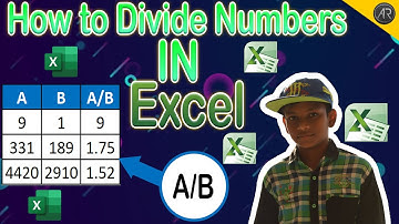 How to Divide Numbers in Excel (Basic way)|AR PRODUCTIONS RAJA