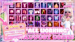 ALL WORKING CODES IN DRESS TO IMPRESS *AUGUST 2025*