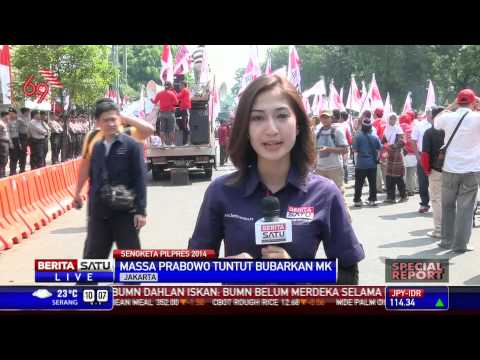Pendukung Prabowo-Hatta Berdatangan ke MK