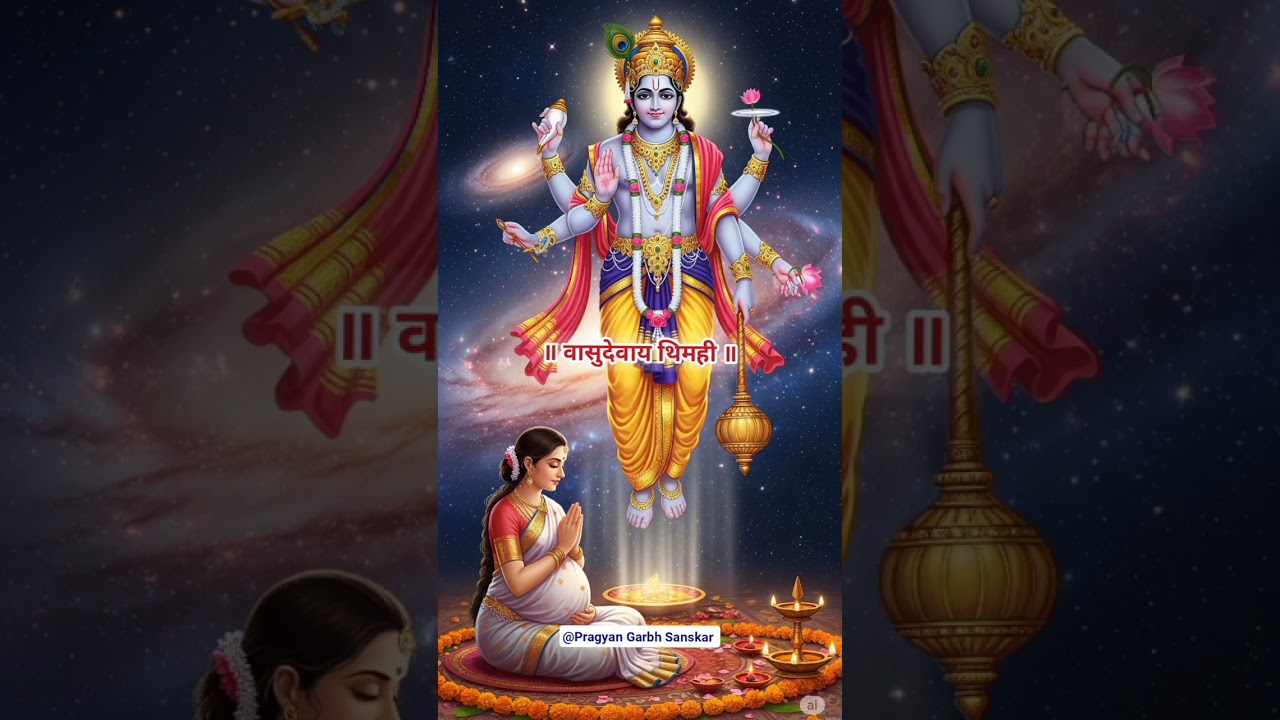 ॐ नारायणाय विद्महे | Garbh Sanskar Meditation for Baby’s Divine Growth ✨