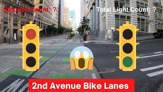 New 5th Ave Bike Lanes to 2nd Ave thru Downtown Seattle [4K]