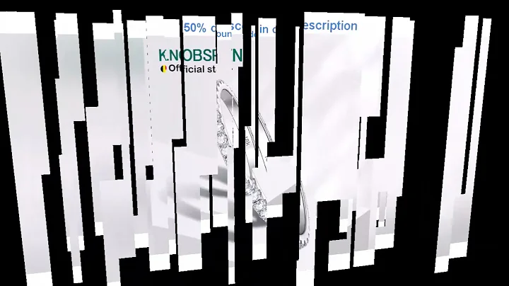 #KNOBSPIN 2mm D Color Moissanite Ring 925 Sterling Sliver Solid 18k White Gold Eternity Band Wed