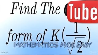 Elliptic Integral: The Special Case 𝐾(1/√2) and Its Exact Value