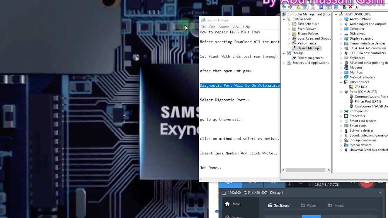 GM 5 Plus Imei Repair through UMT Box By Abu Hassan Gsm YouTube