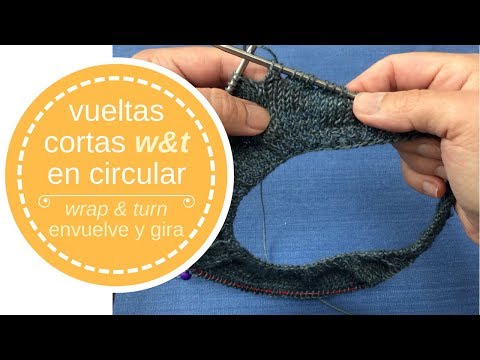 Vueltas cortas w&t (wrap & turn) en circular