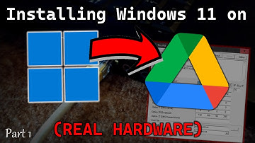 Installing Windows 11 on Google Drive! (No VM)