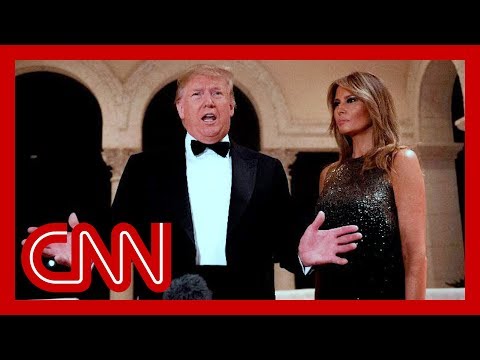 Trump speaks on Iraq protests and North Korea at NYE gala