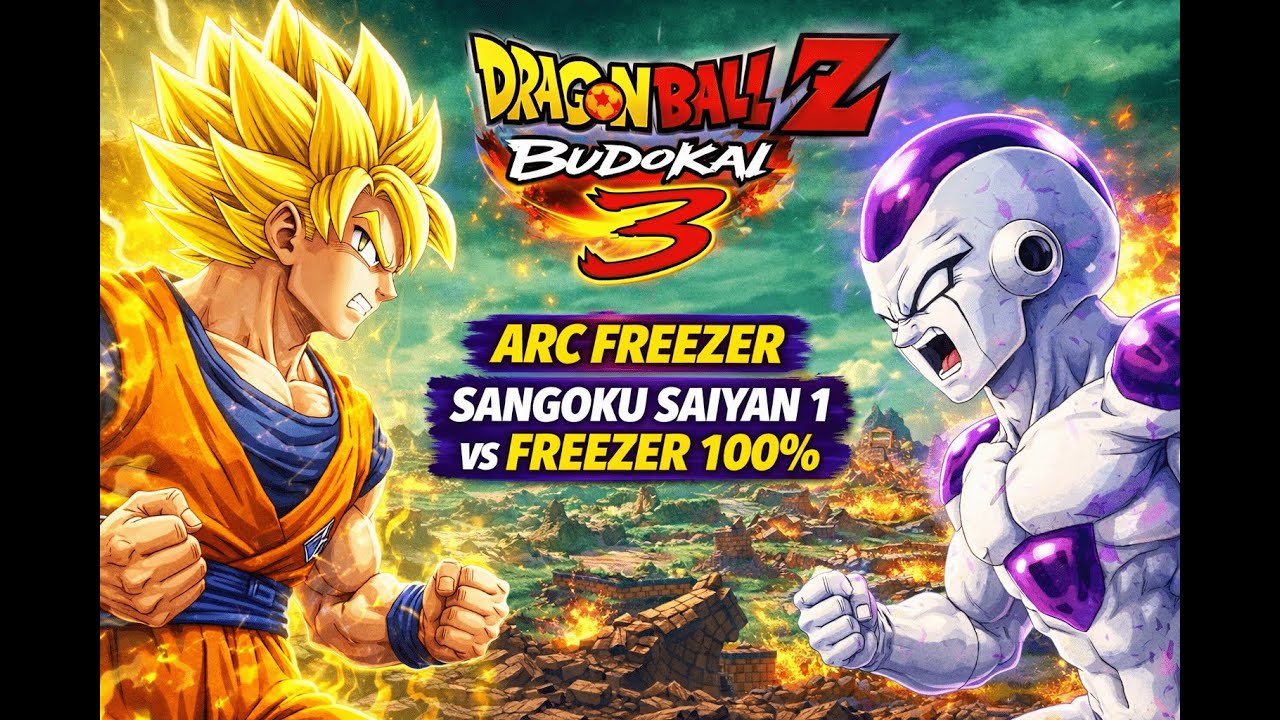 Le combat légendaire sur Namek 🌍 Sangoku vs Freezer 100% | Budokai 3 FR