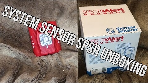 unboxing and review of the system sensor SPSR speaker strobe