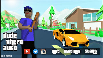 I Playing Dude Theft Wars The First Beta Version Of Game !!! 😱