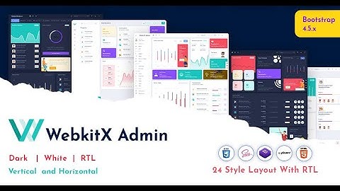 RTL Dark Sidebar style 2 Dashboad  Admin Dashboard Templates - WebkitX
