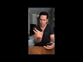 Insta Live with Zachary Levi on 04/22/2018 - Part one