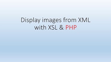 3 Display jpeg images in XML with XSL