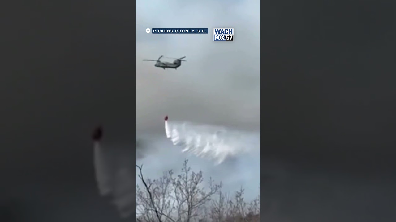 SC National Guard battles Table Rock Fires 