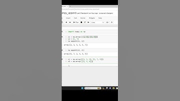 Append to Numpy Array - np.append() #numpy #python #datascience