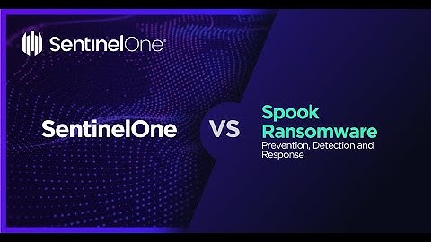 SentinelOne Vs. Spook Ransomware – Mitigation and Rollback