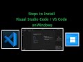 How to Install Visual Studio Code / VS Code v1.107 on Windows 10/11 (2026) | Step-by-Step Guide