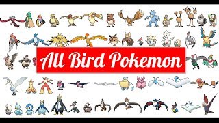 All Bird Pokemon With Japanese Name バードポケモン