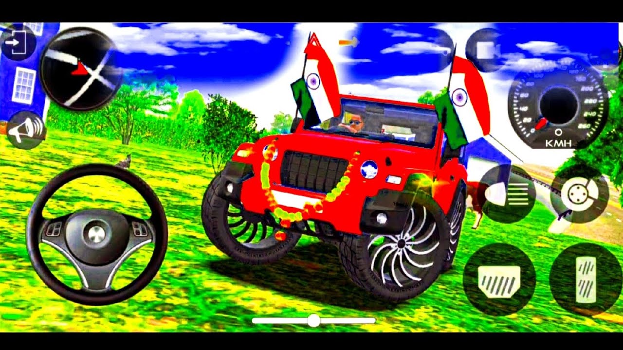 Modified Mahindra Thar😈Games:India Red Thar (Gadi Wala Games) Car Game Android Game - #2026