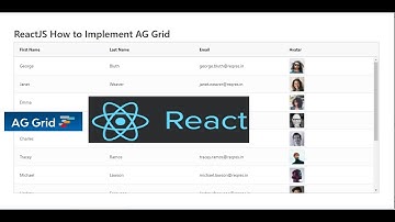 ReactJS How to Implement AG Grid