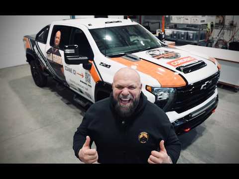 WOW! The truck is now lettered and what a look! Chevrolet Silverado 2500 Trail Boss Edition