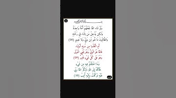 سورة الشورى - سورة 42 - اية 10-08