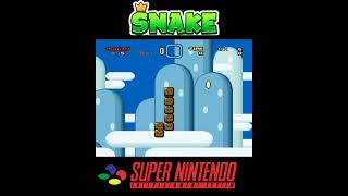 Snake on SNES super game 😂 (Mario mod)